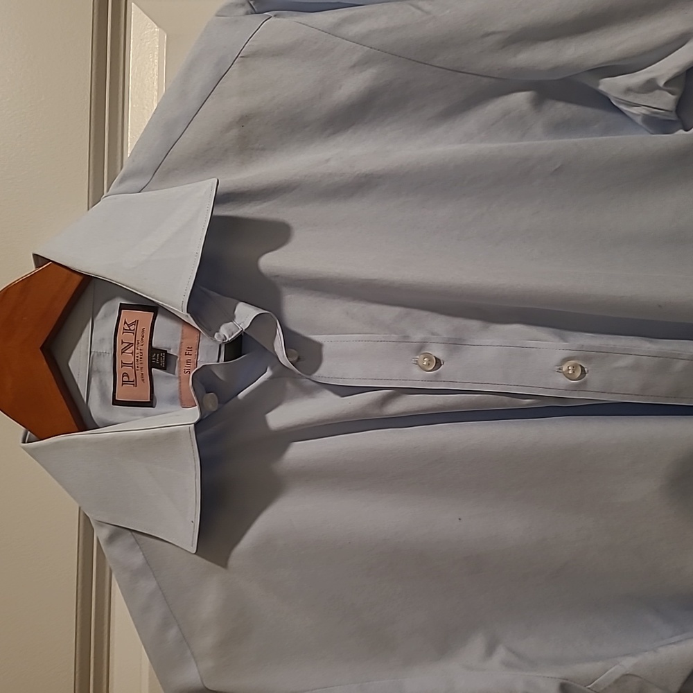 Thomas pink dress shirt